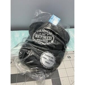 Mens Baseball Cap The Legend Has Retired Since 2025 Funny Gift Black
